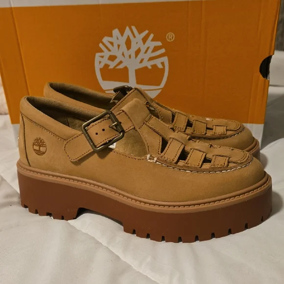 Timberland Women's Stone Street Platform Buckle Shoe NIB - Picture 1 of 12